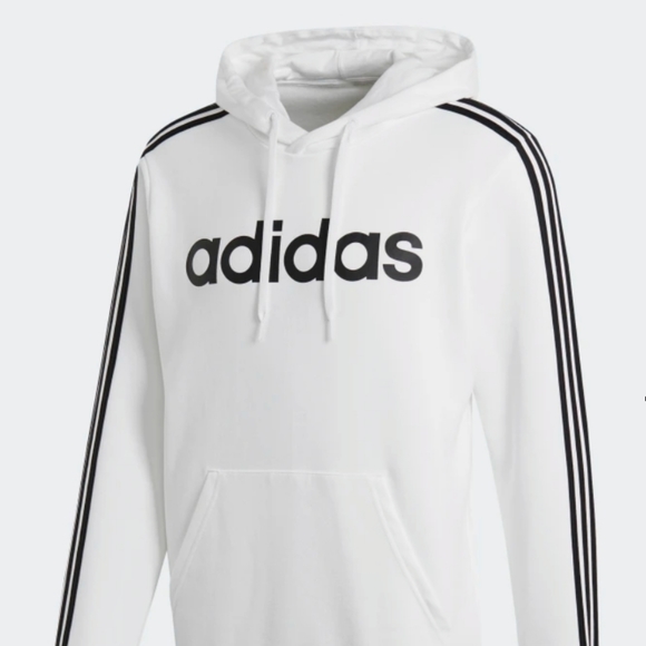 adidas | Shirts | Adidas White Pullover Hooded Sweater | Poshmark